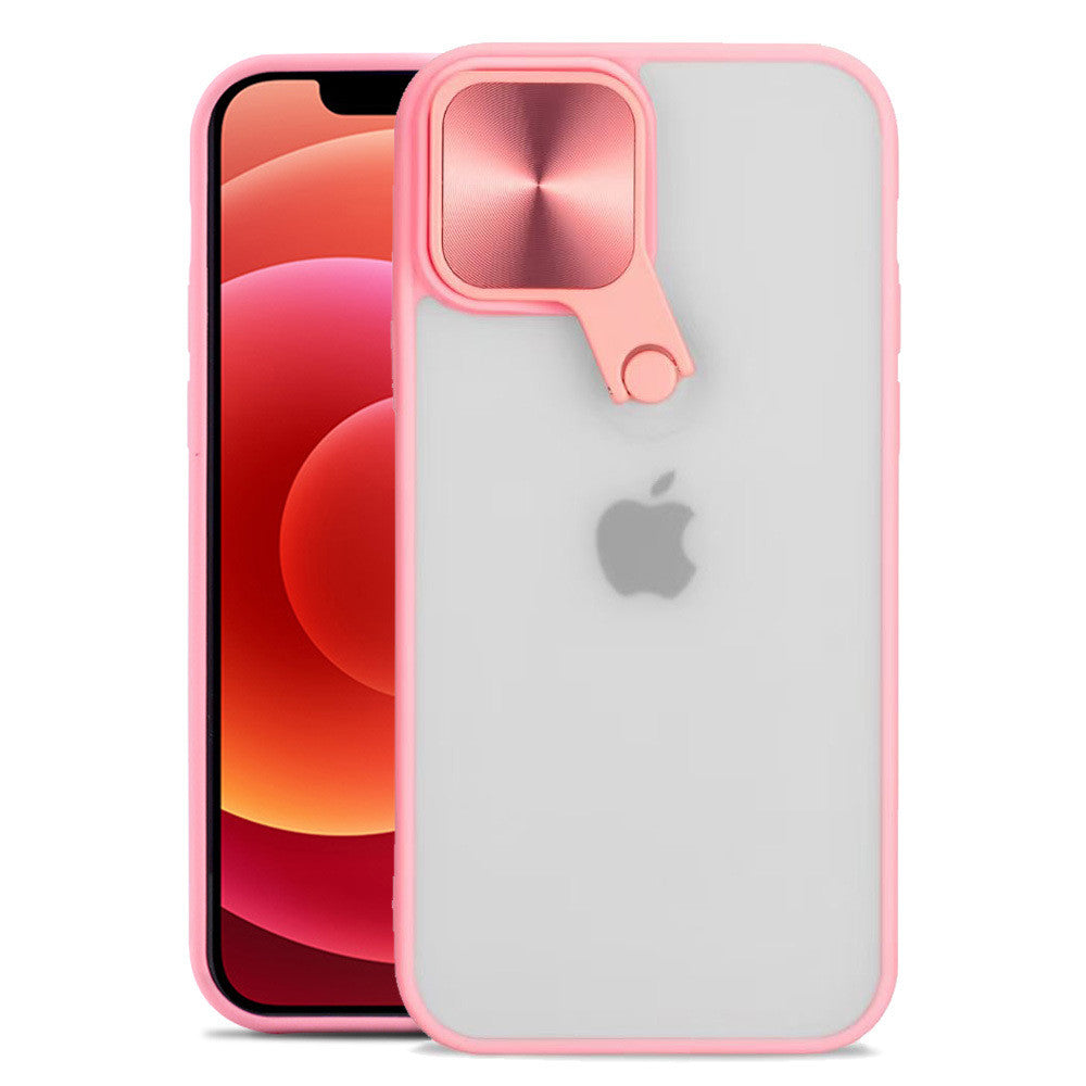 Hyprid Hülle mit Kameraschutz für iPhone 13 Light Pink