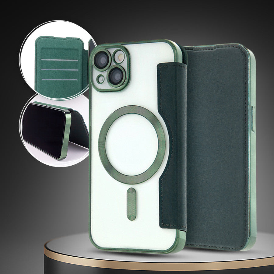 Smartcase Handyhülle für Apple iPhone 15 mit Magsafe Funktion in schwarz